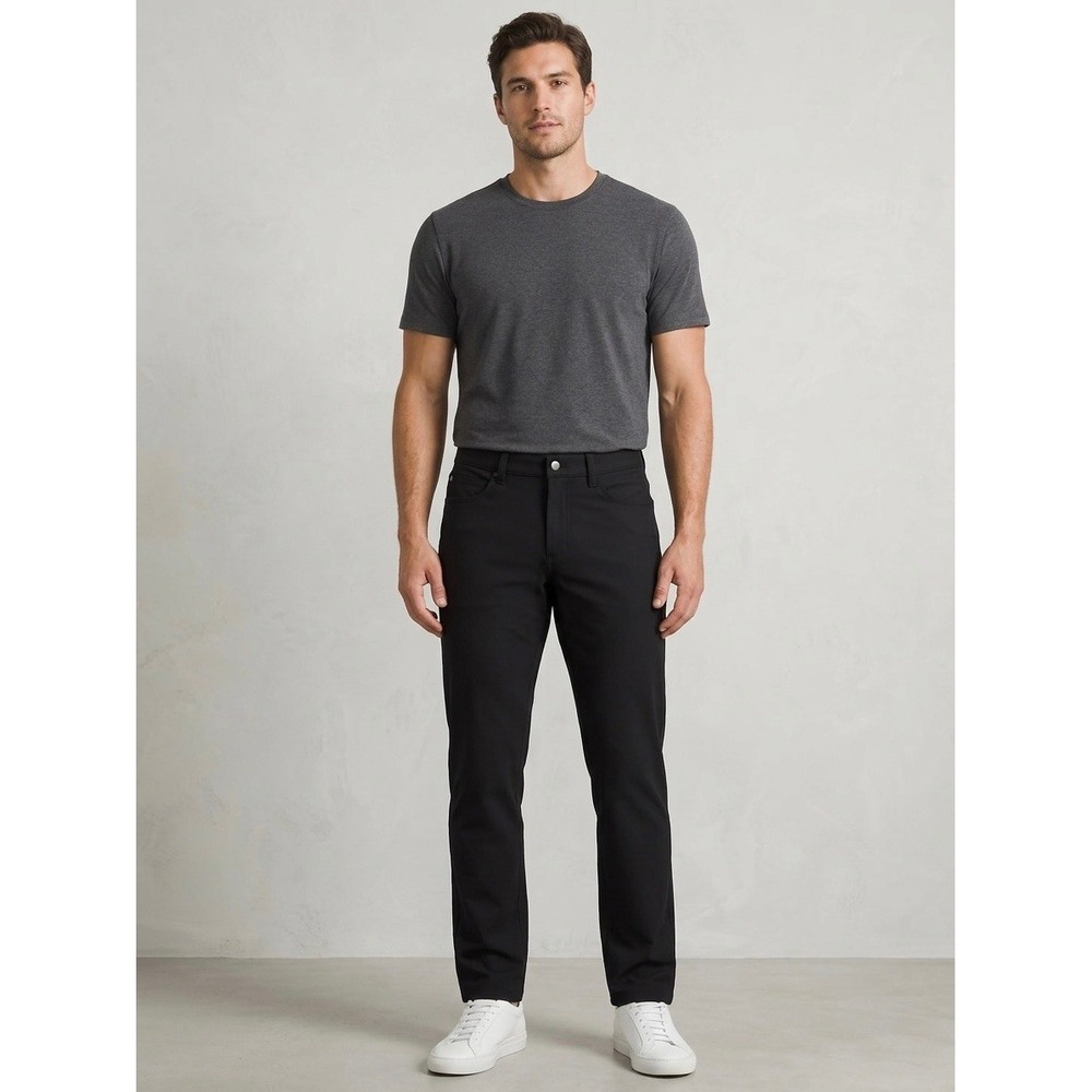 Lululemon Commission Pant Slim-Fit Canvas Black 30 LM5AQIS